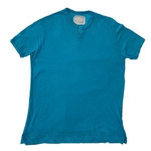 V::Room Highsoft Jersey Slit T Shirt - Baby Blue | Large